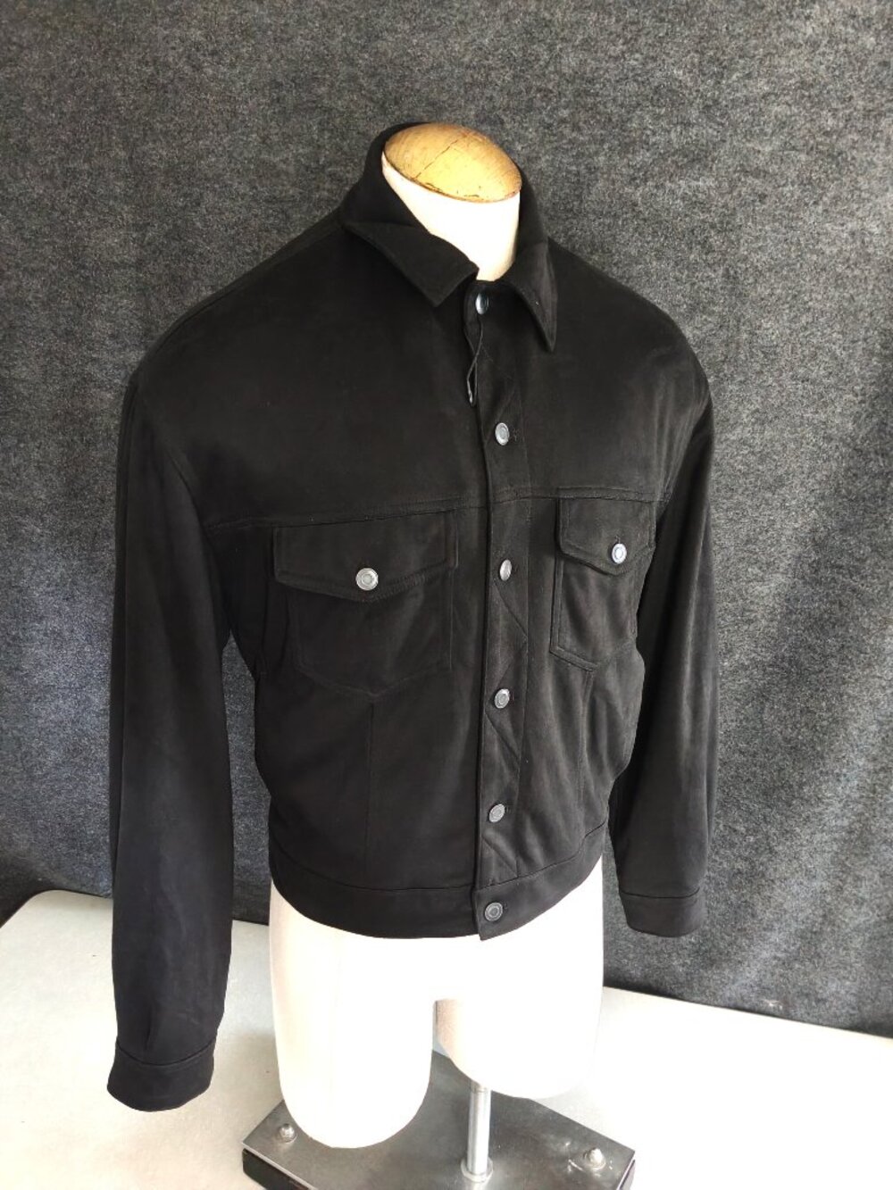 ZARA Vegan Suede Trucker Jacket